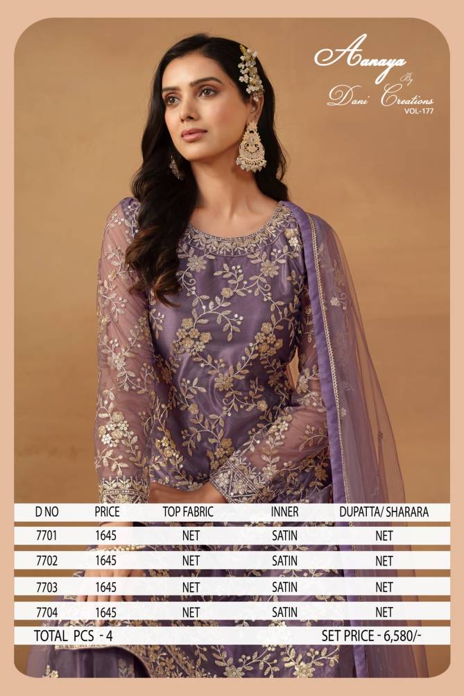 Aanaya Vol 177 Sharara Wedding Salwar Suits Wholesale Market In Surat With Price